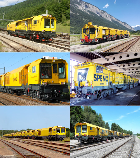 Speno International – Für Dienstleistungen angebotene Maschinen (Europa)